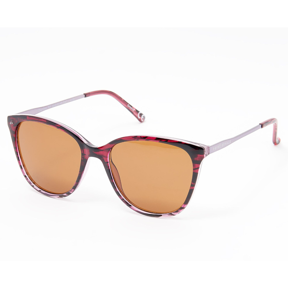 Prive Revaux The Cleo Bifocal Sun Reader Purple Horn Strength 3.0